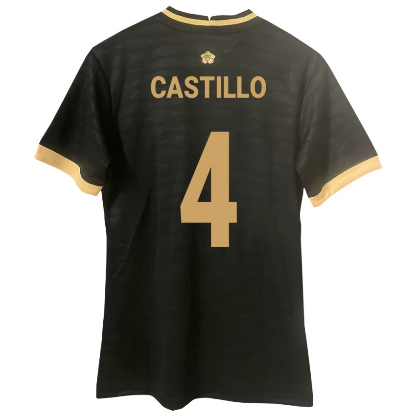 Hombre Camiseta Panamá Katherine Castillo #4 Negro 2ª Equipación 24-26 La Camisa México