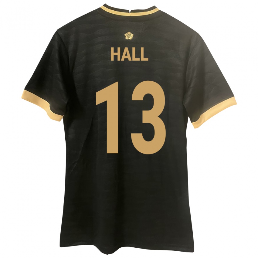 Hombre Camiseta Panamá Gianna Hall #13 Negro 2ª Equipación 24-26 La Camisa México