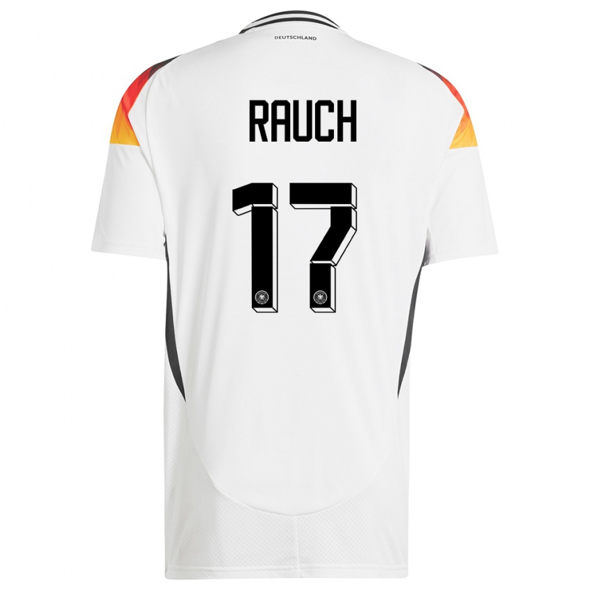 Mujer Camiseta Alemania Felicitas Rauch #17 Blanco 1ª Equipación 24-26 La Camisa México