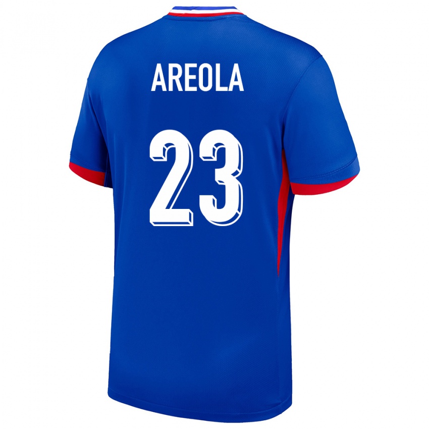 Mujer Camiseta Francia Alphonse Areola #23 Azul 1ª Equipación 24-26 La Camisa México