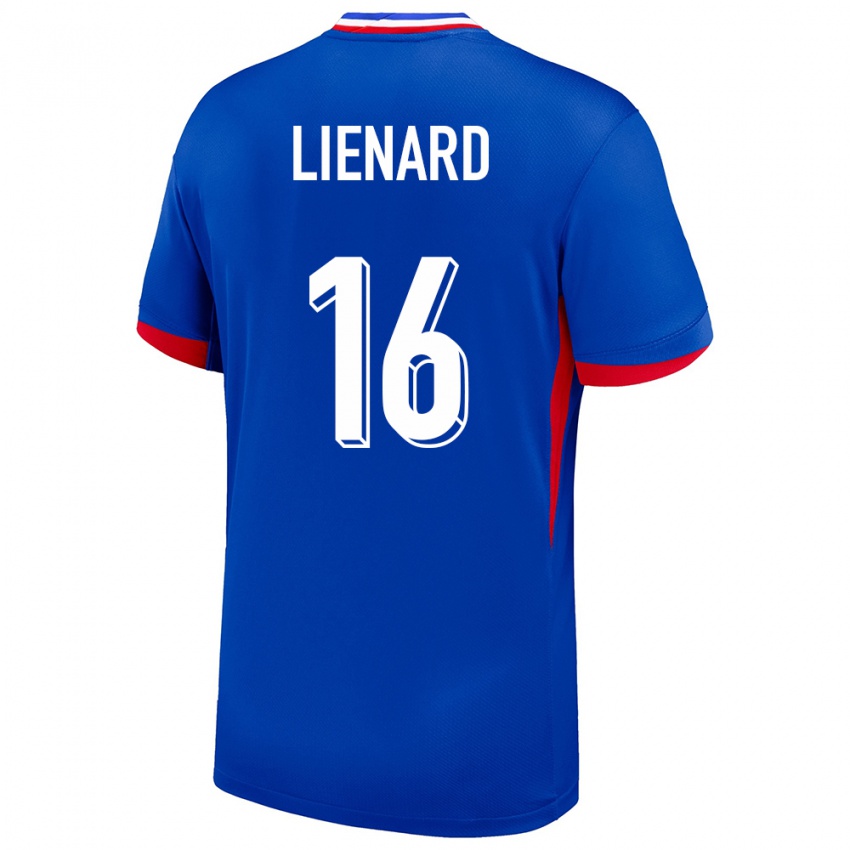 Mujer Camiseta Francia Yann Lienard #16 Azul 1ª Equipación 24-26 La Camisa México