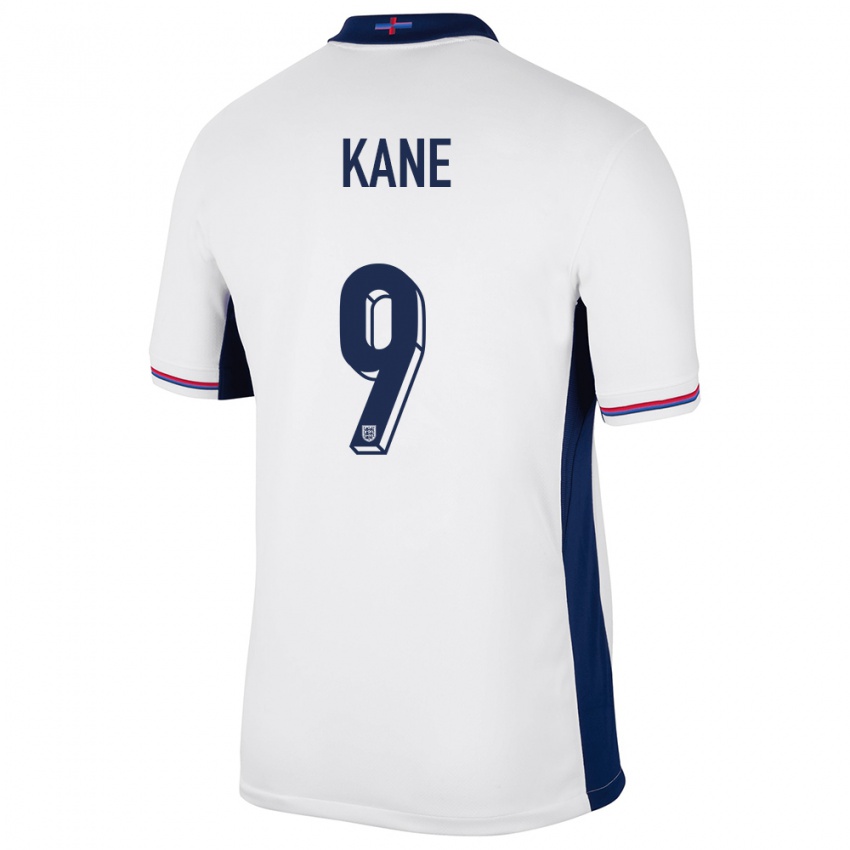 Mujer Camiseta Inglaterra Harry Kane #9 Blanco 1ª Equipación 24-26 La Camisa México