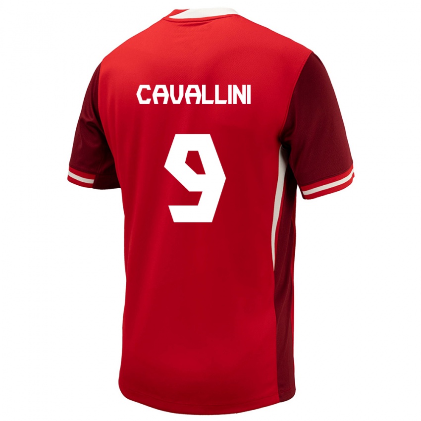 Mujer Camiseta Canadá Lucas Cavallini #9 Rojo 1ª Equipación 24-26 La Camisa México