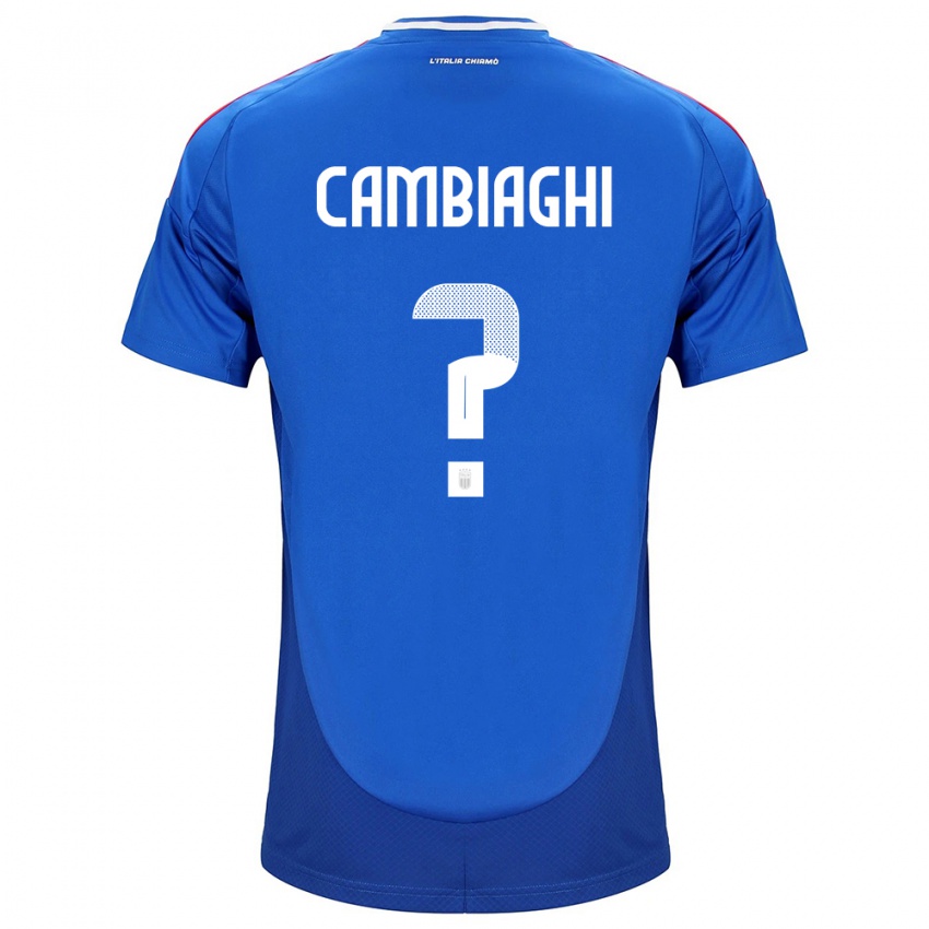Mujer Camiseta Italia Michela Cambiaghi #0 Azul 1ª Equipación 24-26 La Camisa México