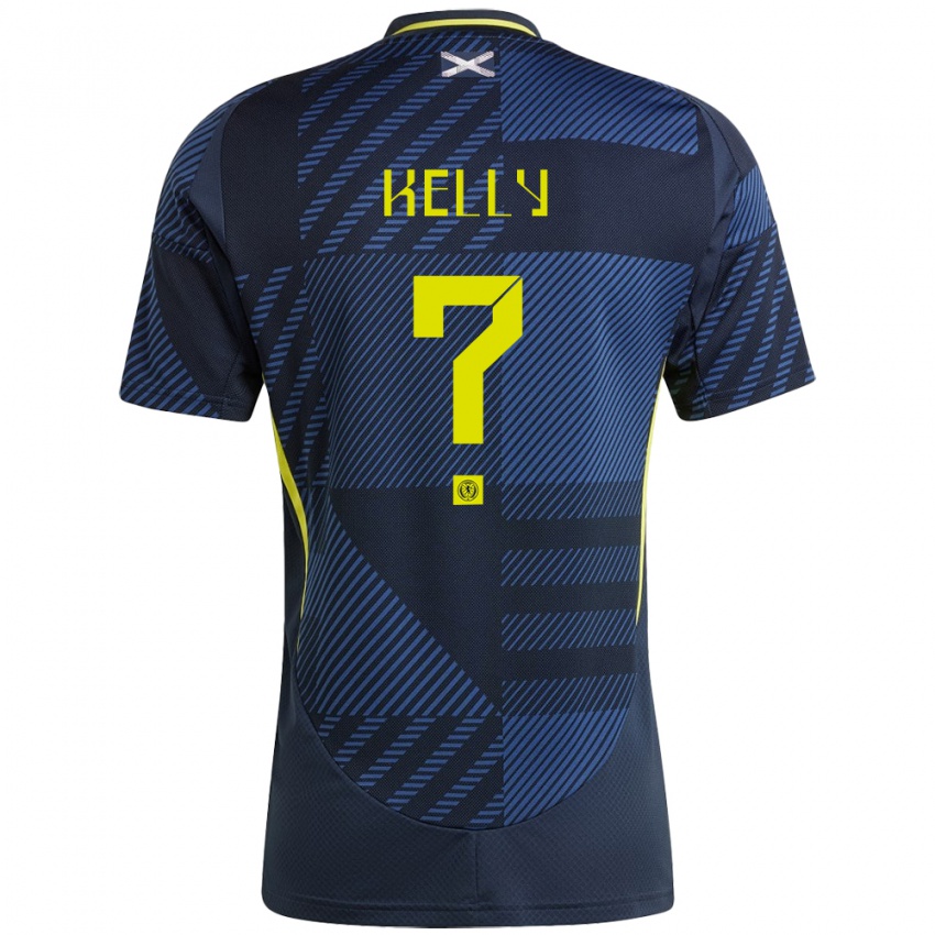 Mujer Camiseta Escocia Daniel Kelly #0 Azul Oscuro 1ª Equipación 24-26 La Camisa México