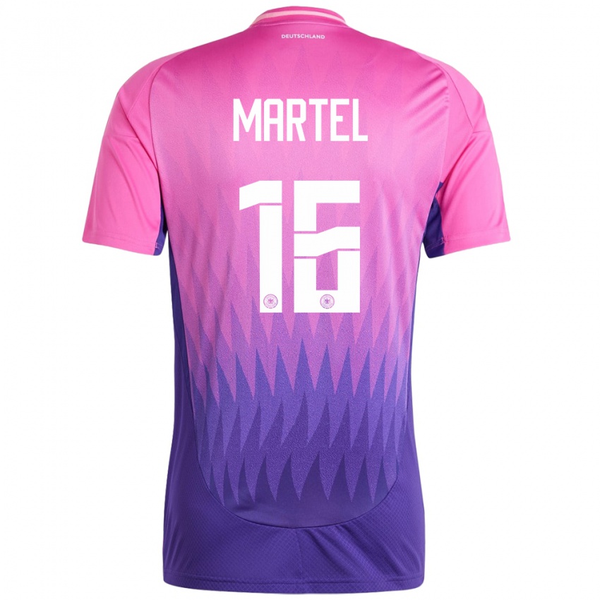 Mujer Camiseta Alemania Eric Martel #16 Rosado Morado 2ª Equipación 24-26 La Camisa México