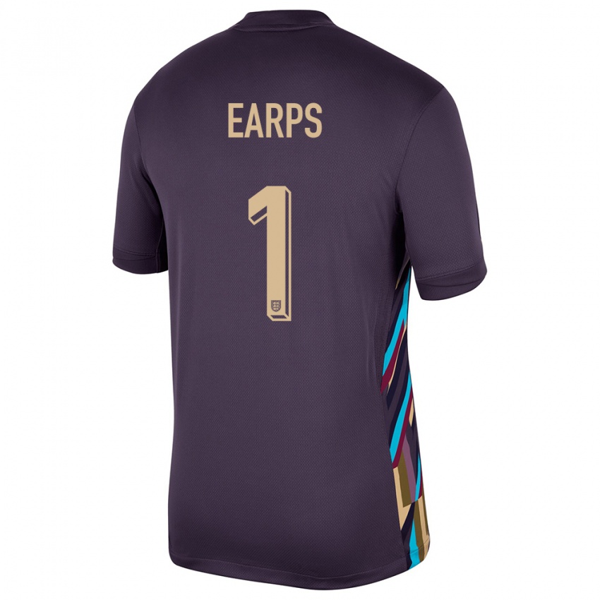 Mujer Camiseta Inglaterra Mary Earps #1 Pasa Oscura 2ª Equipación 24-26 La Camisa México