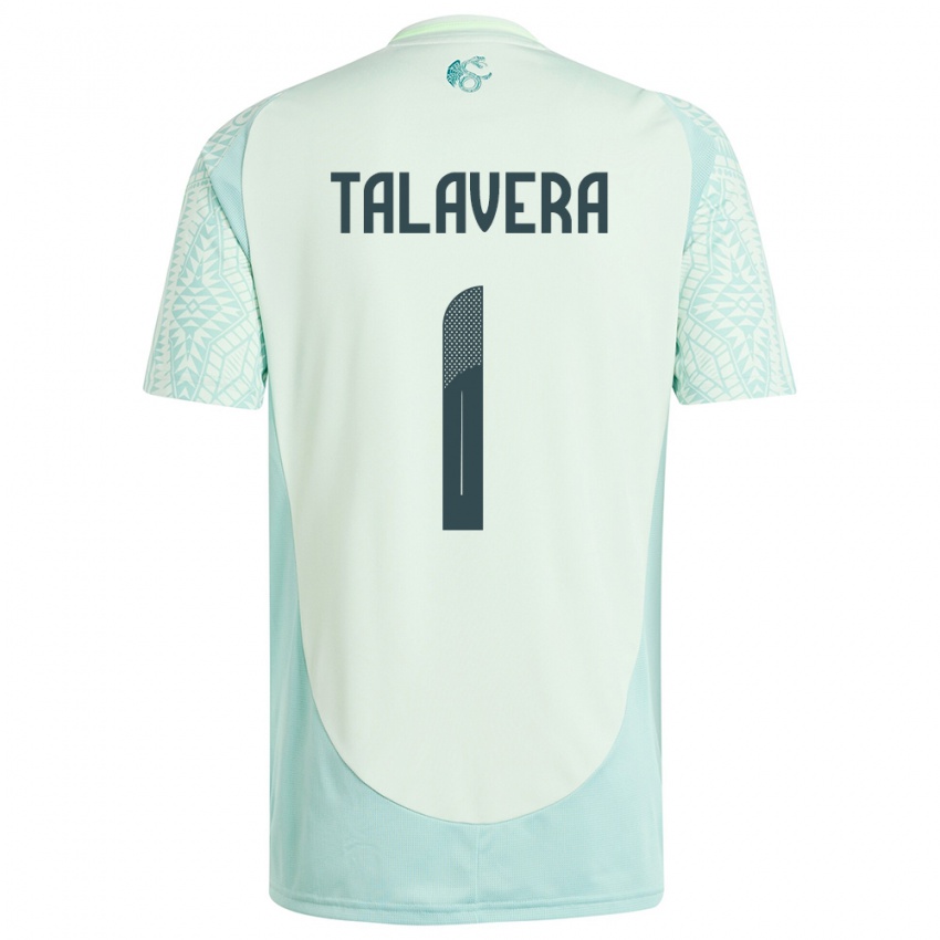 Mujer Camiseta México Alfredo Talavera #1 Lino Verde 2ª Equipación 24-26 La Camisa México