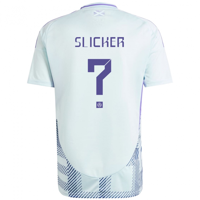 Mujer Camiseta Escocia Cieran Slicker #0 Azul Menta Claro 2ª Equipación 24-26 La Camisa México