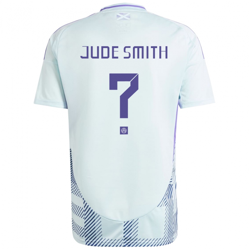Mujer Camiseta Escocia Jude Smith #0 Azul Menta Claro 2ª Equipación 24-26 La Camisa México