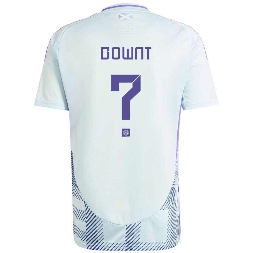 Mujer Camiseta Escocia Ibane Bowat #0 Azul Menta Claro 2ª Equipación 24-26 La Camisa México