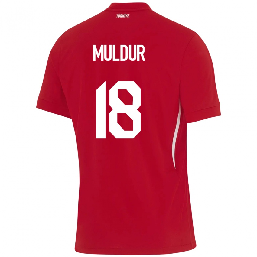 Mujer Camiseta Turquía Mert Müldür #18 Rojo 2ª Equipación 24-26 La Camisa México