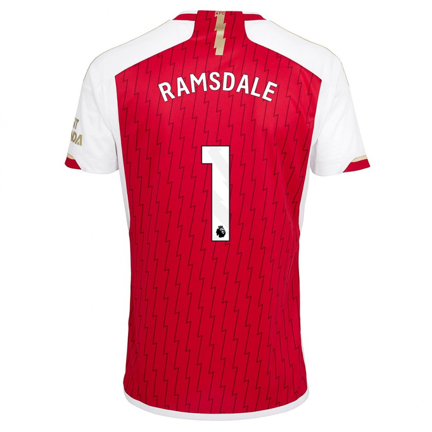 Niño Camiseta Aaron Ramsdale #1 Rojo 1ª Equipación 2023/24 La Camisa México