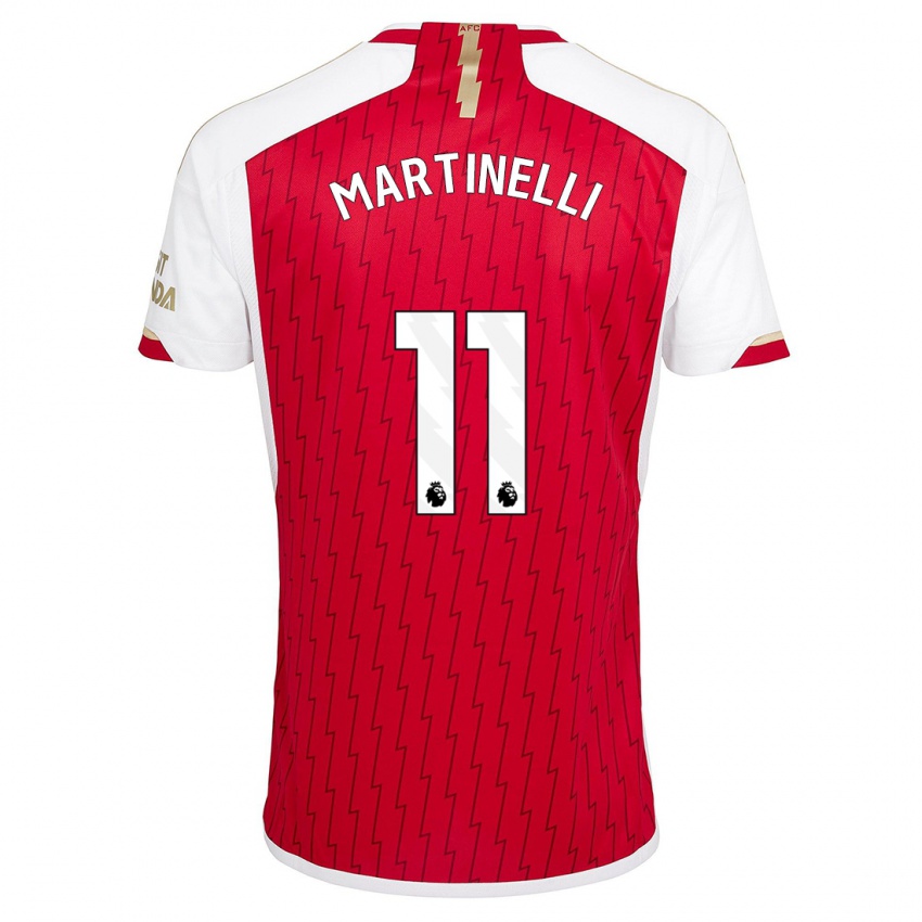 Niño Camiseta Gabriel Martinelli #11 Rojo 1ª Equipación 2023/24 La Camisa México