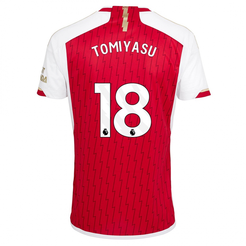 Niño Camiseta Takehiro Tomiyasu #18 Rojo 1ª Equipación 2023/24 La Camisa México