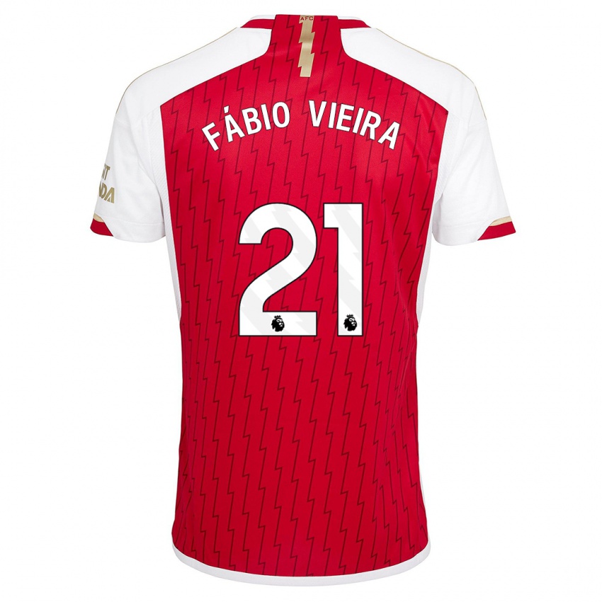 Niño Camiseta Fabio Vieira #21 Rojo 1ª Equipación 2023/24 La Camisa México