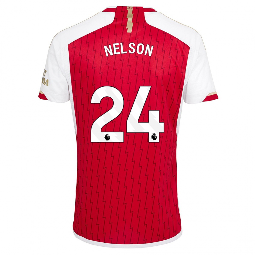 Niño Camiseta Reiss Nelson #24 Rojo 1ª Equipación 2023/24 La Camisa México