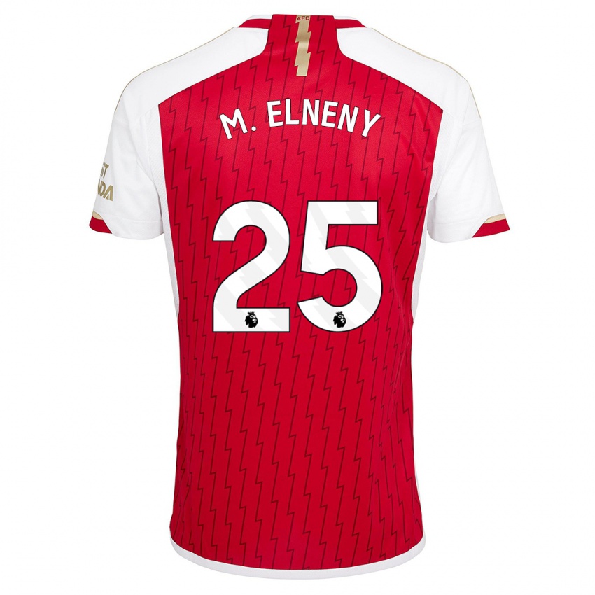 Niño Camiseta Mohamed Elneny #25 Rojo 1ª Equipación 2023/24 La Camisa México