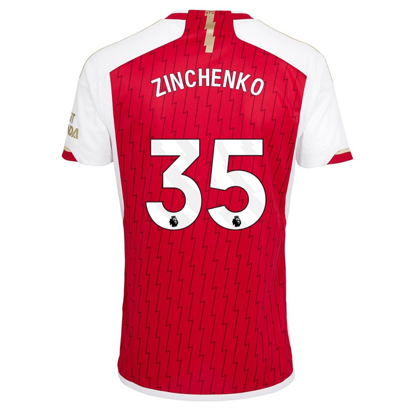 Niño Camiseta Oleksandr Zinchenko #35 Rojo 1ª Equipación 2023/24 La Camisa México