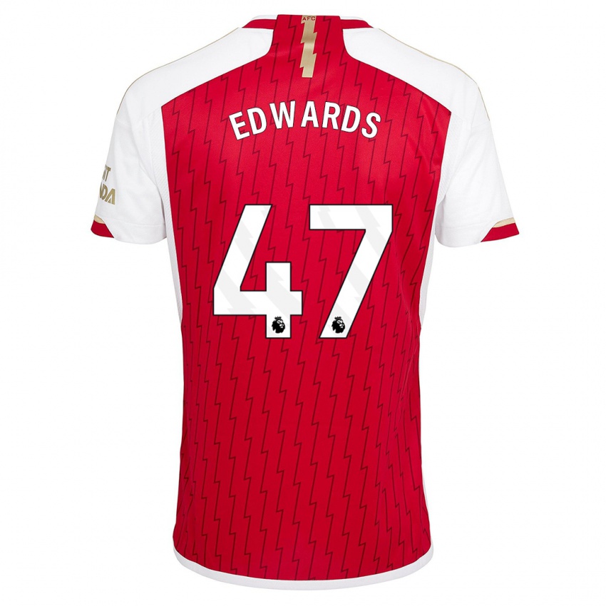 Niño Camiseta Khayon Edwards #47 Rojo 1ª Equipación 2023/24 La Camisa México