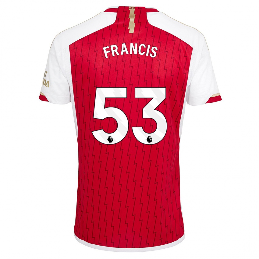 Niño Camiseta Jack Henry Francis #53 Rojo 1ª Equipación 2023/24 La Camisa México