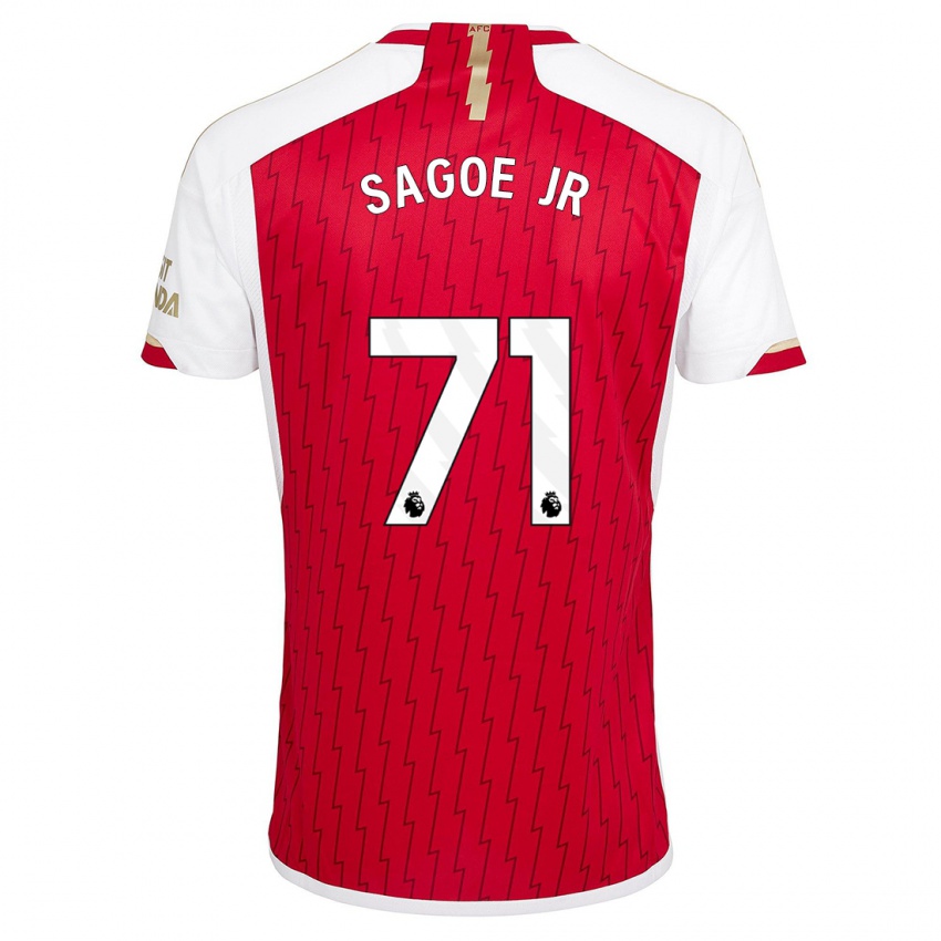 Niño Camiseta Charles Sagoe Jr #71 Rojo 1ª Equipación 2023/24 La Camisa México