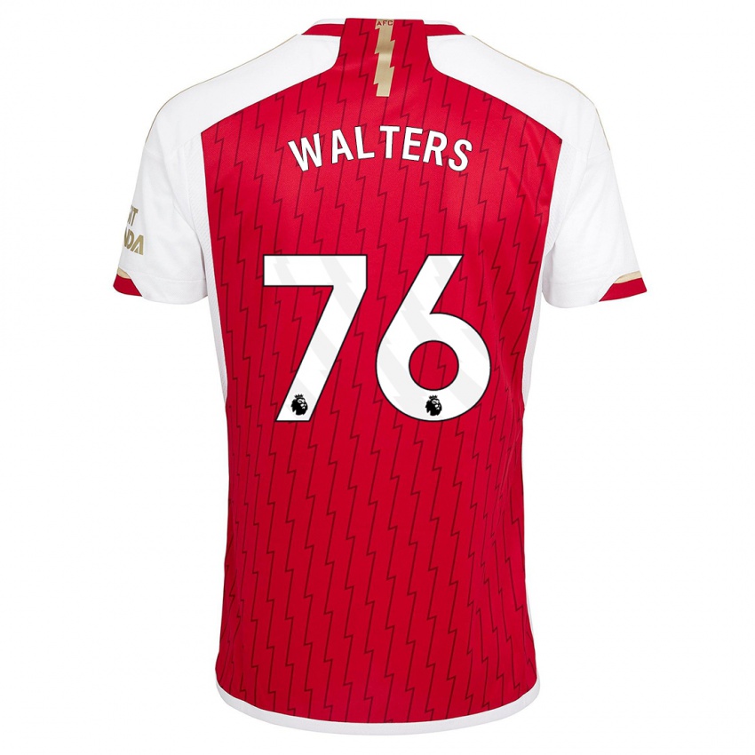 Niño Camiseta Reuell Walters #76 Rojo 1ª Equipación 2023/24 La Camisa México