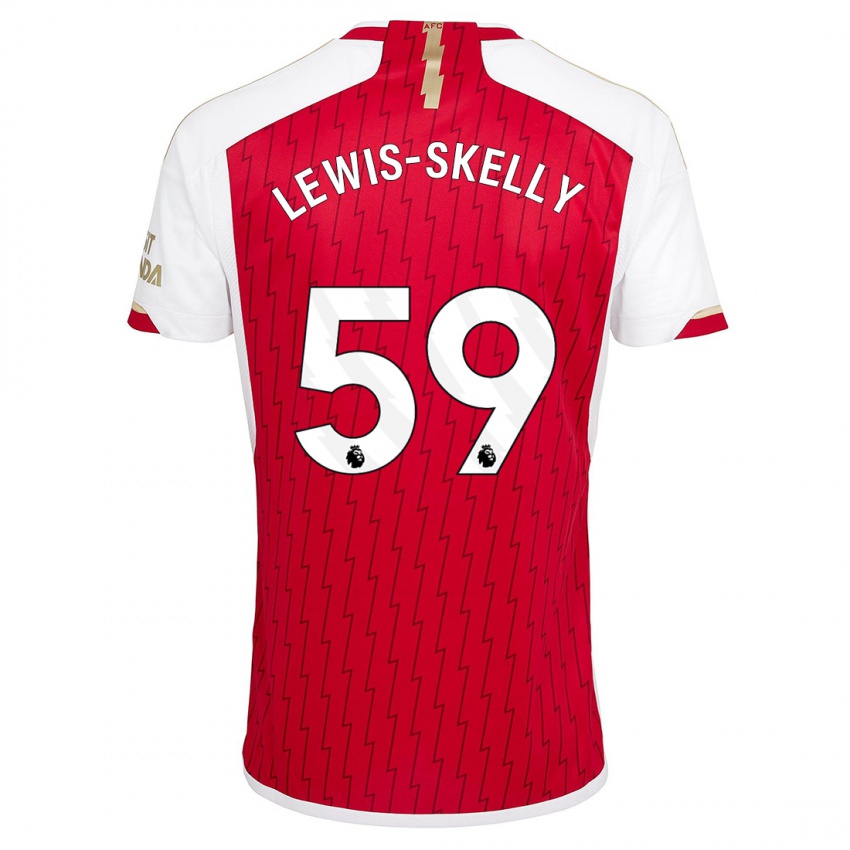 Niño Camiseta Myles Lewis-Skelly #59 Rojo 1ª Equipación 2023/24 La Camisa México