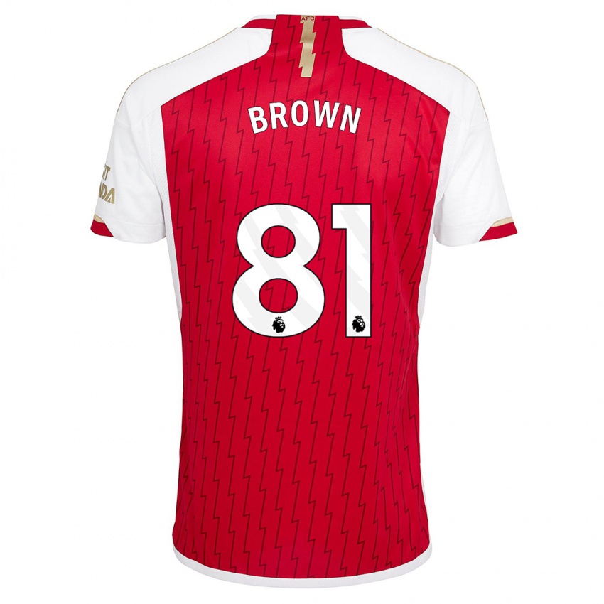 Niño Camiseta Luis Brown #81 Rojo 1ª Equipación 2023/24 La Camisa México