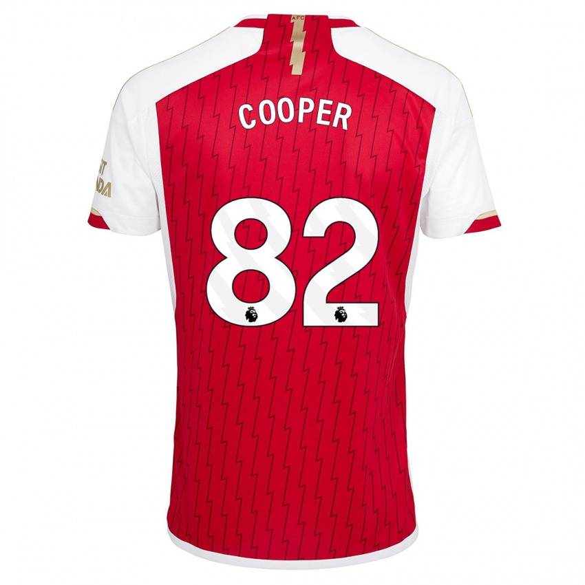 Niño Camiseta Noah Cooper #82 Rojo 1ª Equipación 2023/24 La Camisa México