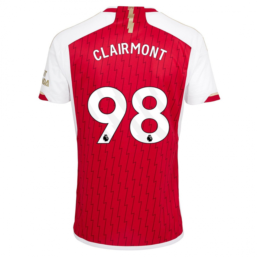 Niño Camiseta Reece Clairmont #98 Rojo 1ª Equipación 2023/24 La Camisa México