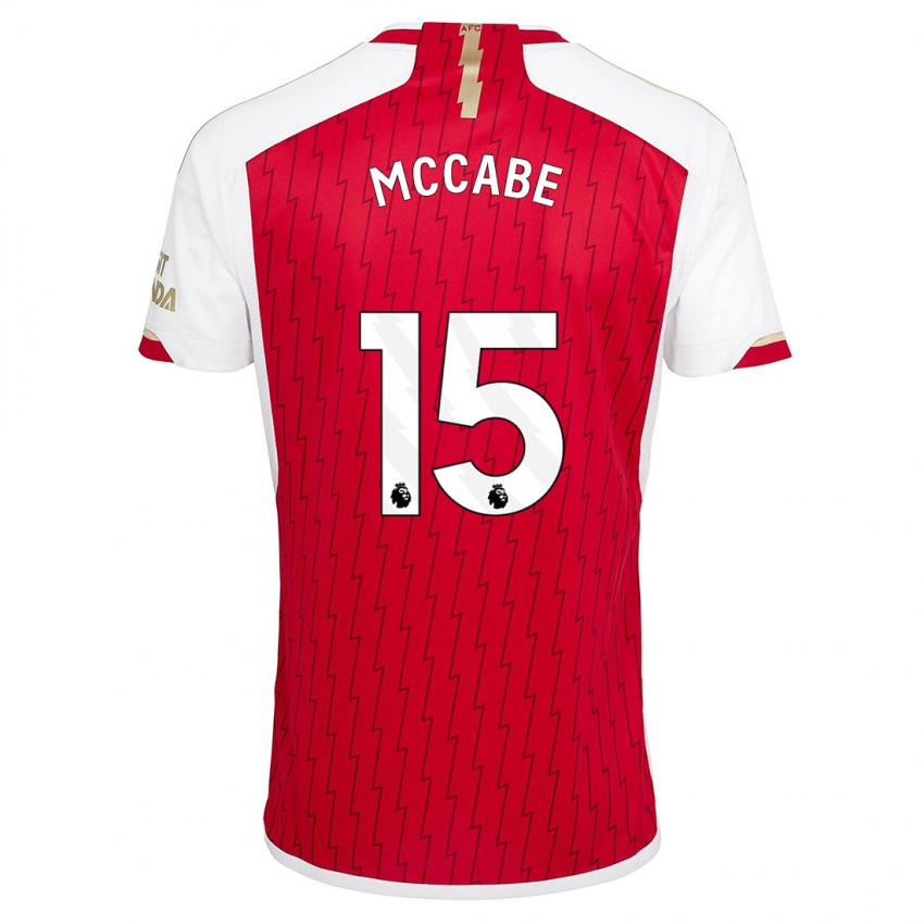 Niño Camiseta Katie Mccabe #15 Rojo 1ª Equipación 2023/24 La Camisa México