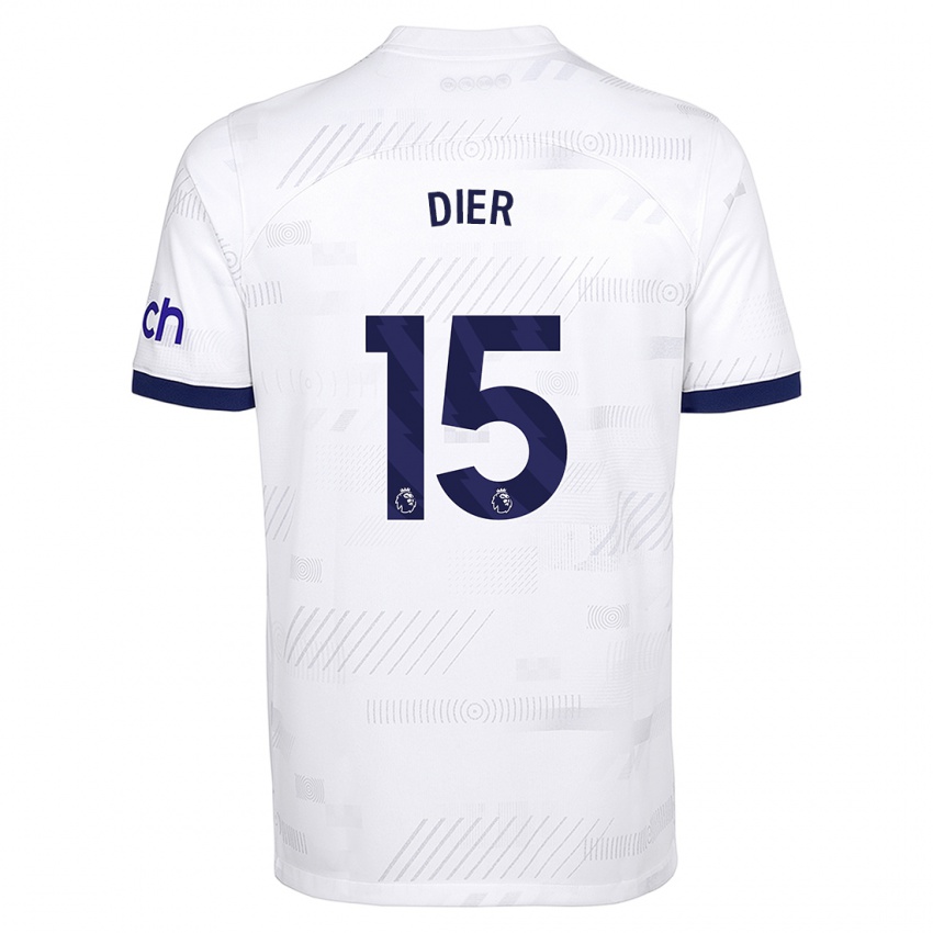 Niño Camiseta Eric Dier #15 Blanco 1ª Equipación 2023/24 La Camisa México