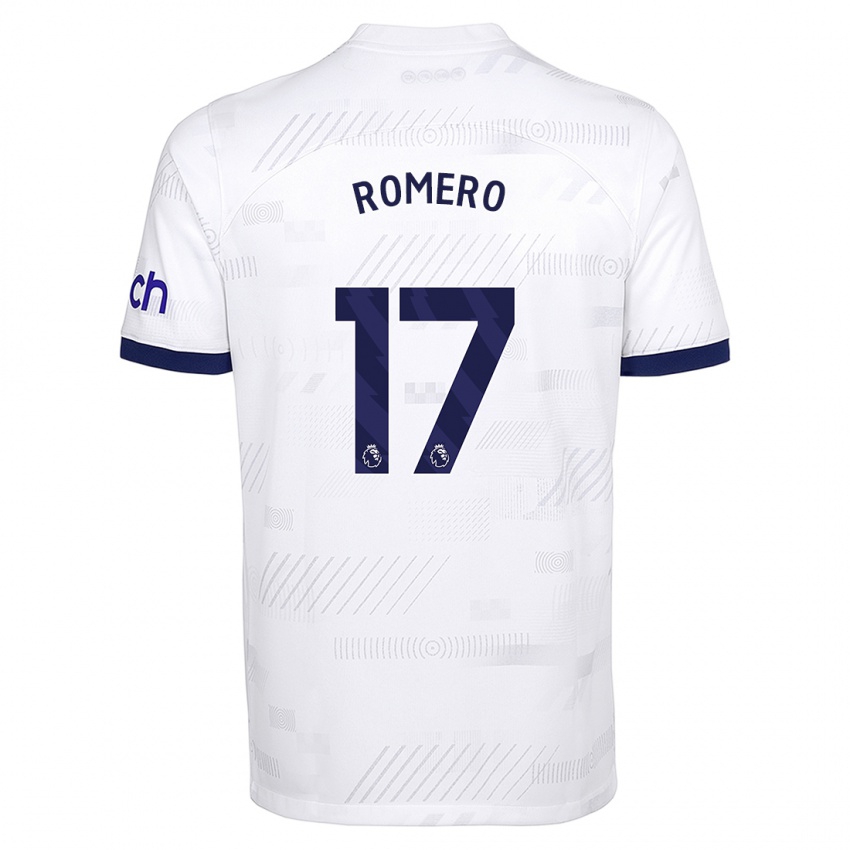 Niño Camiseta Cristian Romero #17 Blanco 1ª Equipación 2023/24 La Camisa México