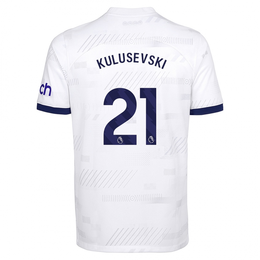 Niño Camiseta Dejan Kulusevski #21 Blanco 1ª Equipación 2023/24 La Camisa México