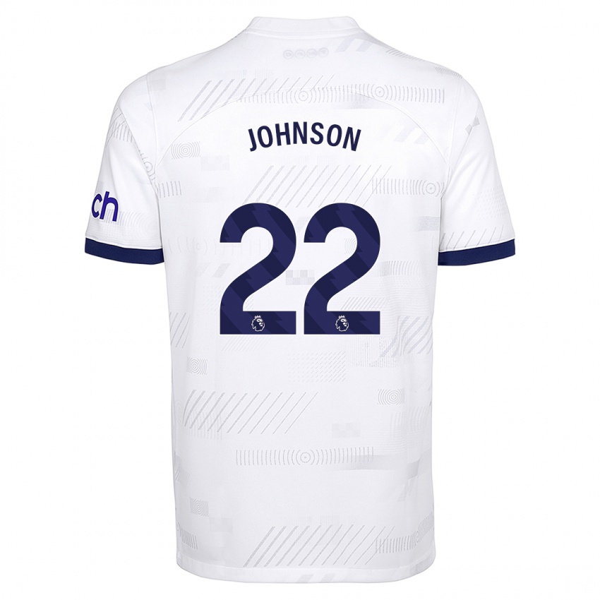 Niño Camiseta Brennan Johnson #22 Blanco 1ª Equipación 2023/24 La Camisa México