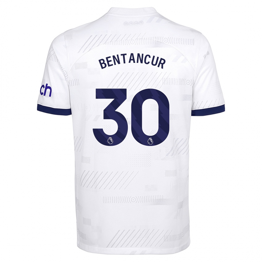 Niño Camiseta Rodrigo Bentancur #30 Blanco 1ª Equipación 2023/24 La Camisa México