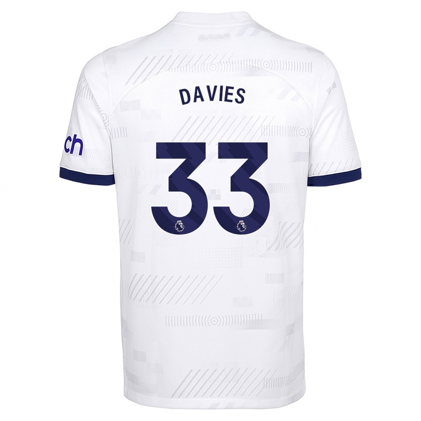 Niño Camiseta Ben Davies #33 Blanco 1ª Equipación 2023/24 La Camisa México