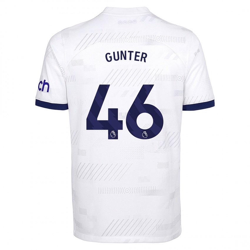 Niño Camiseta Luca Gunter #46 Blanco 1ª Equipación 2023/24 La Camisa México