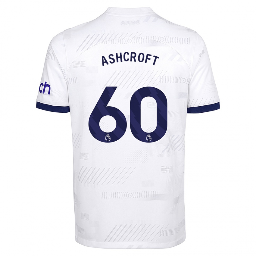 Niño Camiseta Tyrell Ashcroft #60 Blanco 1ª Equipación 2023/24 La Camisa México