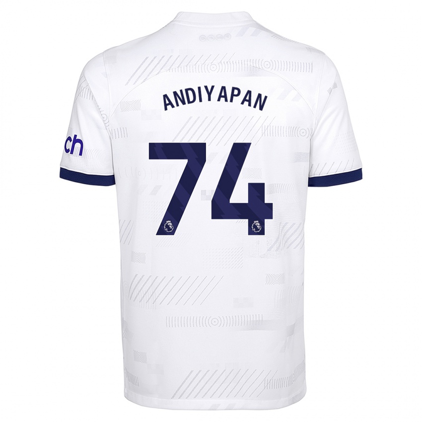 Niño Camiseta William Andiyapan #74 Blanco 1ª Equipación 2023/24 La Camisa México