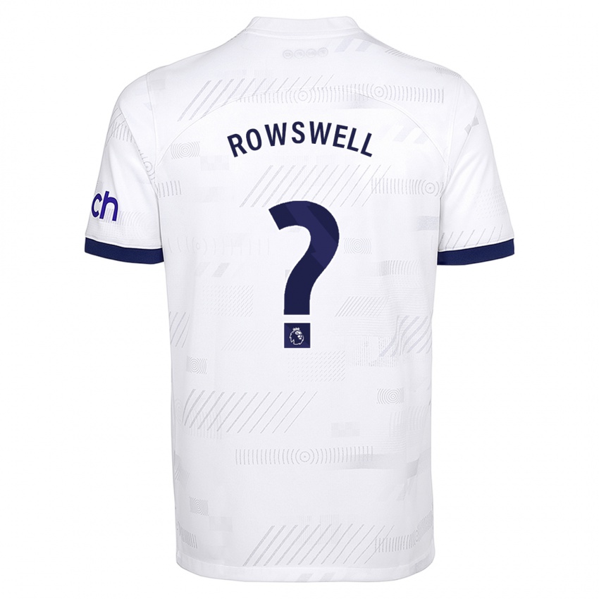 Niño Camiseta James Rowswell #0 Blanco 1ª Equipación 2023/24 La Camisa México