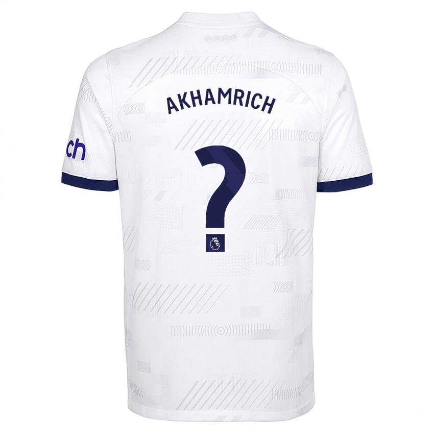 Niño Camiseta Yusuf Akhamrich #0 Blanco 1ª Equipación 2023/24 La Camisa México