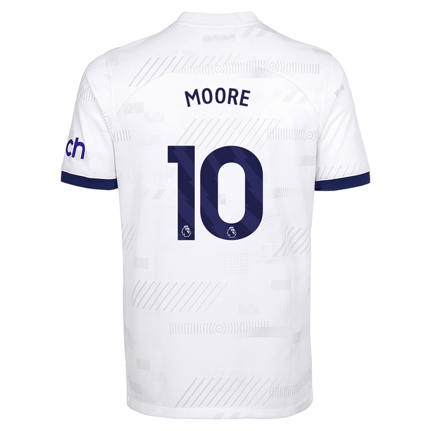 Niño Camiseta Mikey Moore #10 Blanco 1ª Equipación 2023/24 La Camisa México