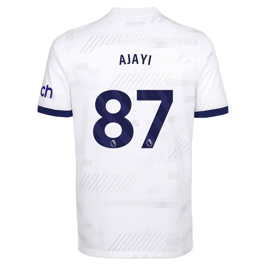Niño Camiseta Damola Ajayi #87 Blanco 1ª Equipación 2023/24 La Camisa México