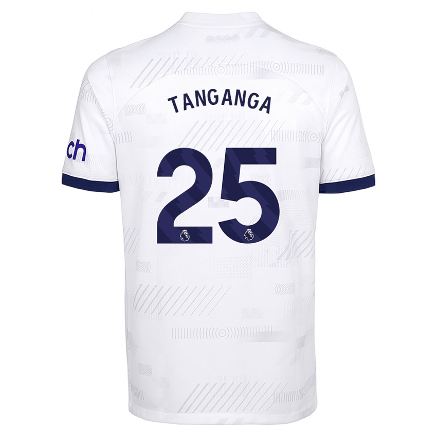 Niño Camiseta Japhet Tanganga #25 Blanco 1ª Equipación 2023/24 La Camisa México