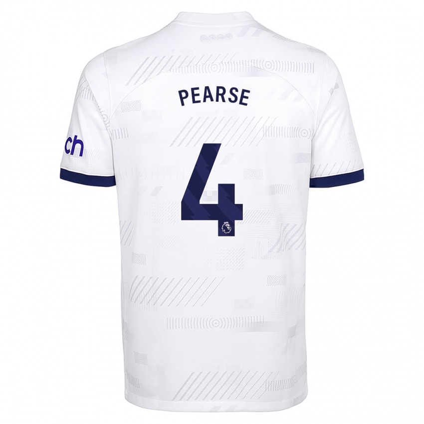 Niño Camiseta Gracie Pearse #4 Blanco 1ª Equipación 2023/24 La Camisa México