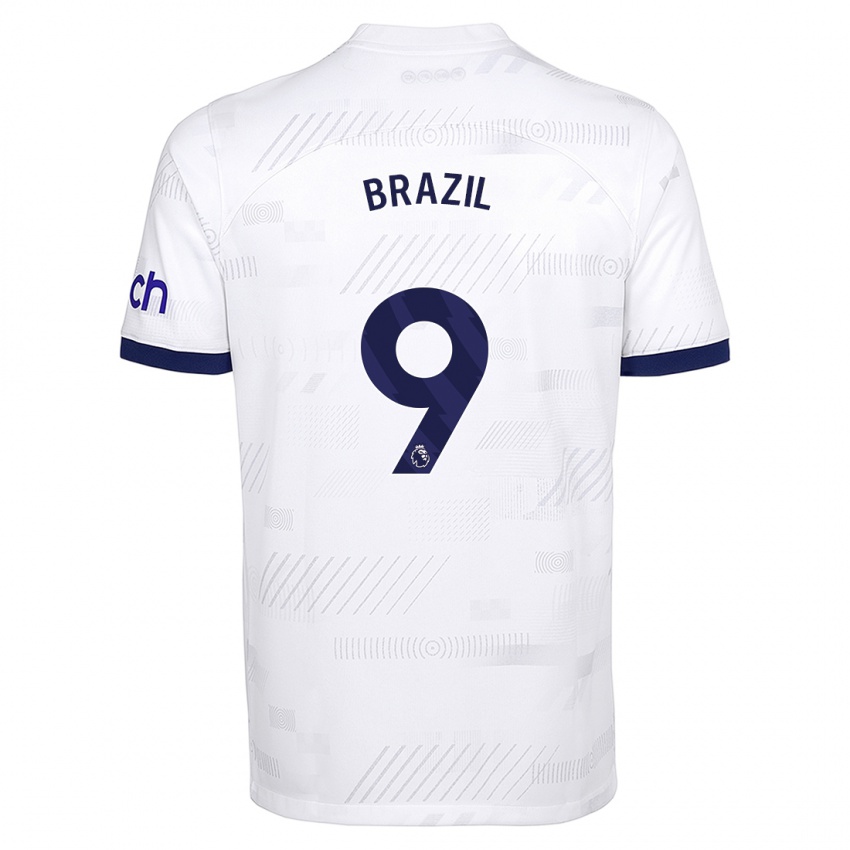 Niño Camiseta Ellie Brazil #9 Blanco 1ª Equipación 2023/24 La Camisa México