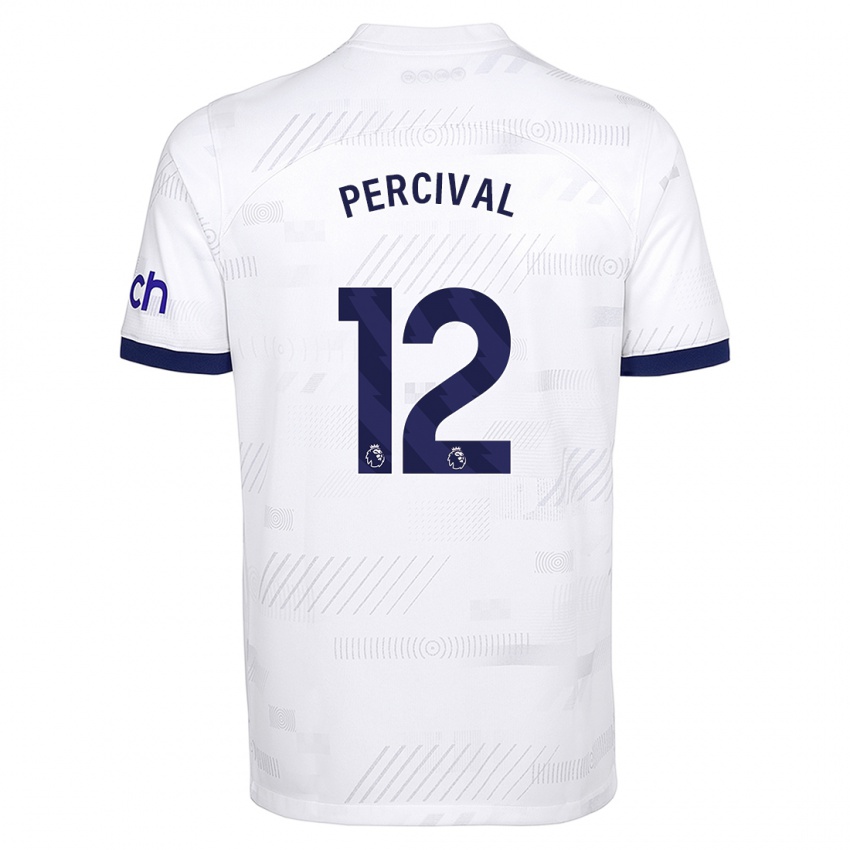 Niño Camiseta Ria Percival #12 Blanco 1ª Equipación 2023/24 La Camisa México