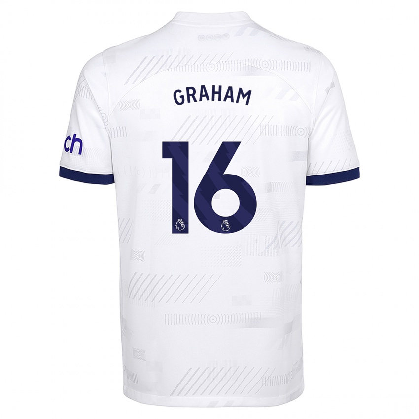 Niño Camiseta Kit Graham #16 Blanco 1ª Equipación 2023/24 La Camisa México